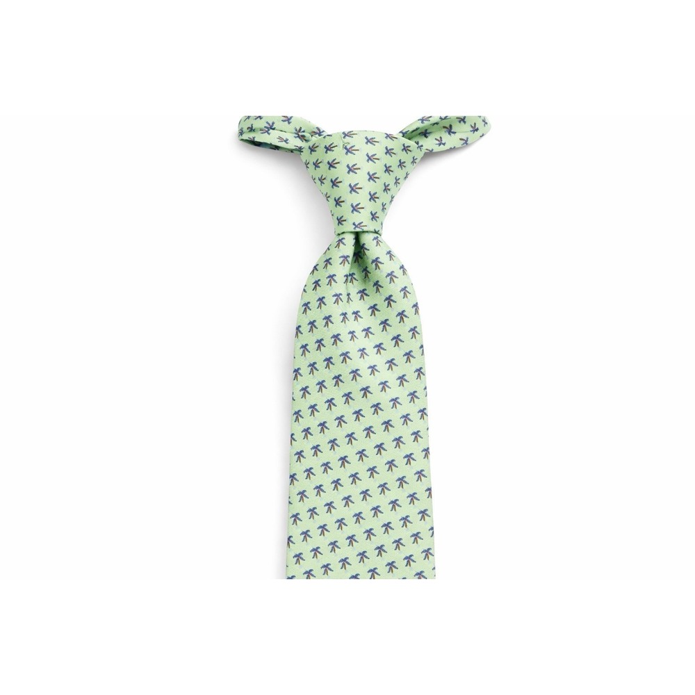 Jos A. Bank Executive Collection‎ Silk Tie Vintage Green With Palm Trees